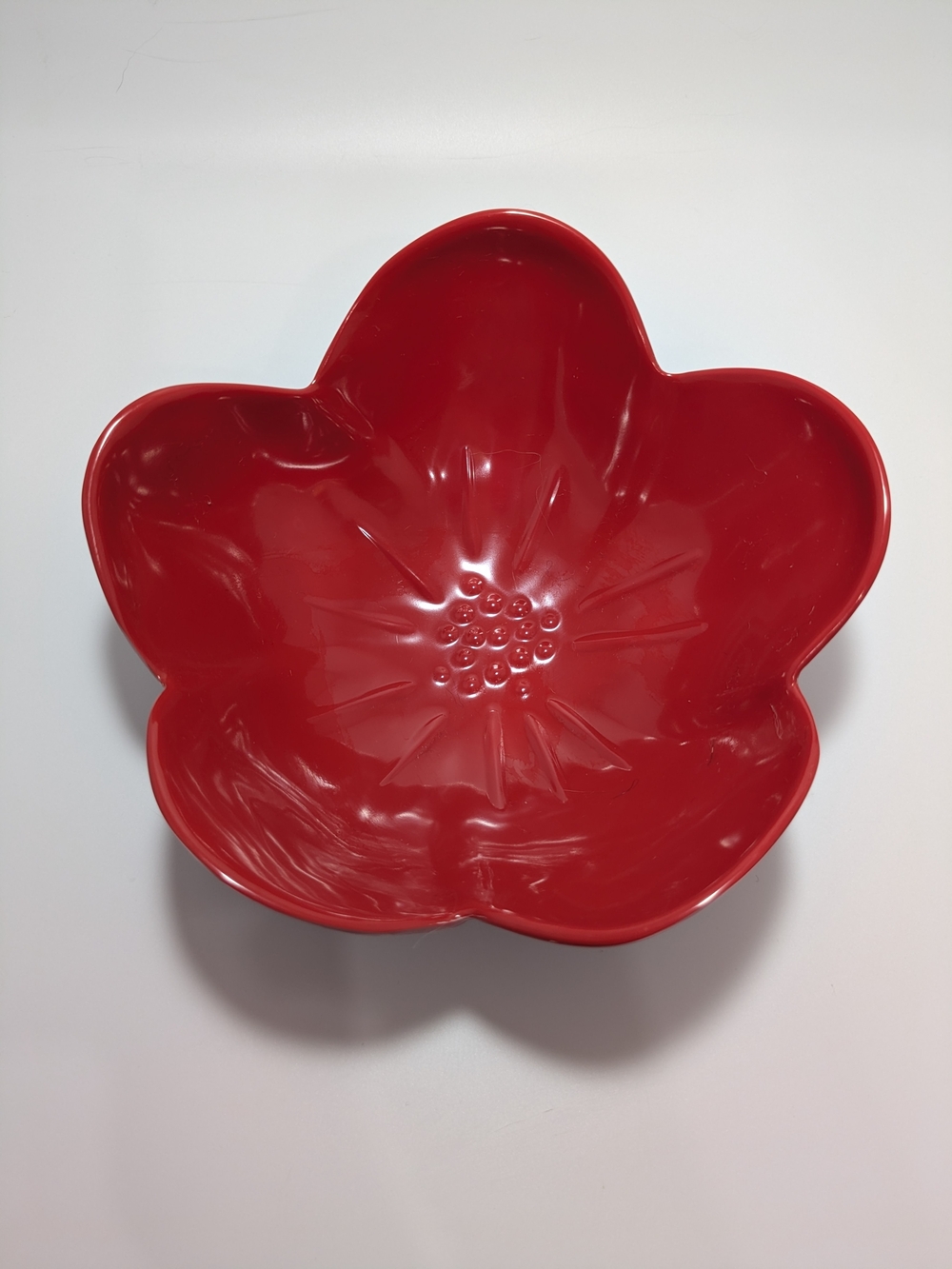 Pier 1 Red Flower Bowl